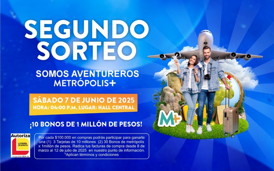 Participa en el segundo sorteo de Metrópolis+